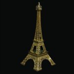 Affiche dcoration esthtique tour eiffel or 25x10cm