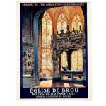 Affiche eglise de brou bourg en bresse