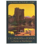 Affiche excursions en poitou la porte de parthenay