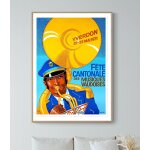 Affiche f�te cantonale des musiques vaudoises - 1971