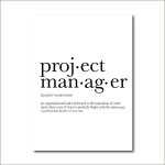 Affiche de gestionnaire de projet drle, dcoration de bureau minimaliste, affiche en toile d'art de ...