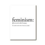 Affiche avec impression de feminisme pour femmes, cadeau de mars, minimaliste, peinture sur toile d'art ...
