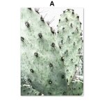 Affiches et imprims nordiques abstraits, feuille verte frache, porte courbe fille, toile d'art murale, ...