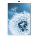 Affiches et imprim�s nordiques, graine de pissenlit volant, p�tale d'�tamine, peinture sur toile d'art ...