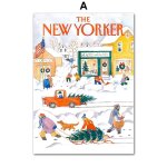 Affiches et imprim�s vintage de no�l p�re no�l bonbons, couverture de magazine, toile d'art mural, photos ...