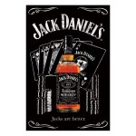 Affiche - jack daniel's - poker - 61x91, 5cm