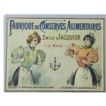 Affiche jacquier conserves le mans