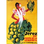 Affiche jerez f�te des vendanges 1961