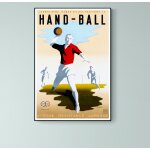 Affiche jeunes gens, pratiquez le handball