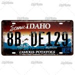Affiche en métal vintage, plaque'immatriculation de voiture, texas new york californie, décor mural, ... Affiche en métal vintage, plaque'immatriculation de voiture, texas new york californie, décor mural, ...