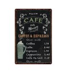 Affiche m�tallique en etain, fruits frais, l�gumes, caf�, bi�re, affiche r�tro, plaque, autocollant mural, ...