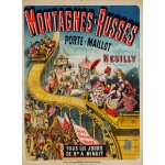 Affiche montagnes russes porte maillot neuilly