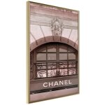 Paris prix - affiche murale encadre  chanel  40 x 60 cm or