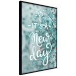 Paris prix - affiche murale encadr�e  new day  30 x 45 cm noir