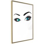 Paris prix - affiche murale encadre  piercing gaze  40 x 60 cm or
