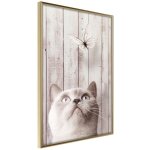 Paris prix - affiche murale encadre  piercing look  20 x 30 cm or