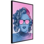Affiche murale encadr�e  pop culture icon  30 x 42 cm noir