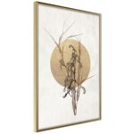 Paris prix - affiche murale encadre  reminiscence of scorching august  30 x 45 cm or