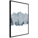 Affiche murale encadr�e  taiga  30 x 42 cm noir