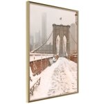 Paris prix - affiche murale encadrée winter in new york 20 x 30 cm or Paris prix - affiche murale encadrée winter in new york 20 x 30 cm or