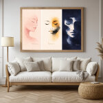 Affiche murale silence � horizon � r�ve � triptyque po�tique et contemplatif � art mural minimaliste ...
