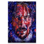 Affiche murale en soie avec film de john wick, s�rie 3, 12x18 et 24x36 pouces, papier peint d�coratif ...