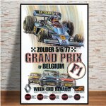 Affiche murale en toile, grand prix, super racing car, r�tro, course de monaco 2006, 64e moteur, art ...