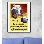 Affiche le nouveau pneu moto michelin