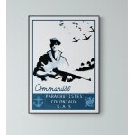 Affiche parachutistes coloniaux sas commandos