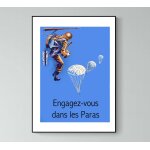 Affiche parachutistes engagez - vous paras