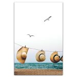 Affiche de paysage de plage de bord de mer, toile de plume, peinture murale d'art imprimé, peinture murale ... Affiche de paysage de plage de bord de mer, toile de plume, peinture murale d'art imprimé, peinture murale ...