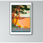 Affiche plage d'antibes