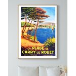 Affiche la plage de carry le rouet