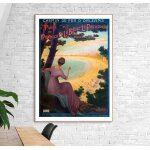 Affiche plage de porniche - la baule