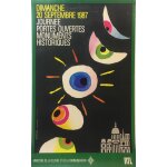 Affiche portes ouvertes monuments 1987