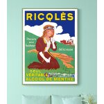 Affiche ricqles femme, seul v�ritable alcool de menthe