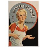 Affiche savon la vierge blanche
