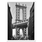 Affiche de style nordique, ville de new york, peinture sur toile en noir et blanc, dcoration artistique ...