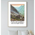 Affiche suisse autocars postaux