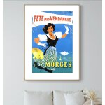 Affiche suisse morges vendanges
