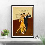 Affiche tango cantando danse