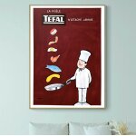 Affiche tefal, la po�le n'attache jamais