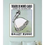 Affiche th��tre du monte carlo, ballet russe - 1911