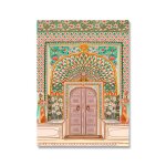 Affiche vintage de porte marocaine, architecture de couloir, images d'art imprim�es, peinture sur toile ...