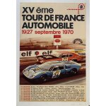 Affiche xv tour de france automobile 1970 Affiche xv tour de france automobile 1970