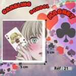 Aimant magnet du manga gambling school n21