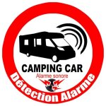 Alarme pour camping car - 5cm - sticker / autocollant