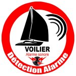 Alarme pour voilier - 15cm - sticker / autocollant