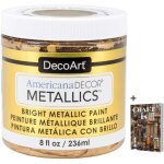 Americana decormetallics peinture acrylique a base d'eaumulti - surfaces pour loisirs cratifs, dcoration ...
