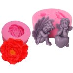 Ange bougie moulesâ¿moule a bougie en siliconeâ¿pour travaux manuels, bougie parfumée. Ange bougie moulesâ¿moule a bougie en siliconeâ¿pour travaux manuels, bougie parfumée.
